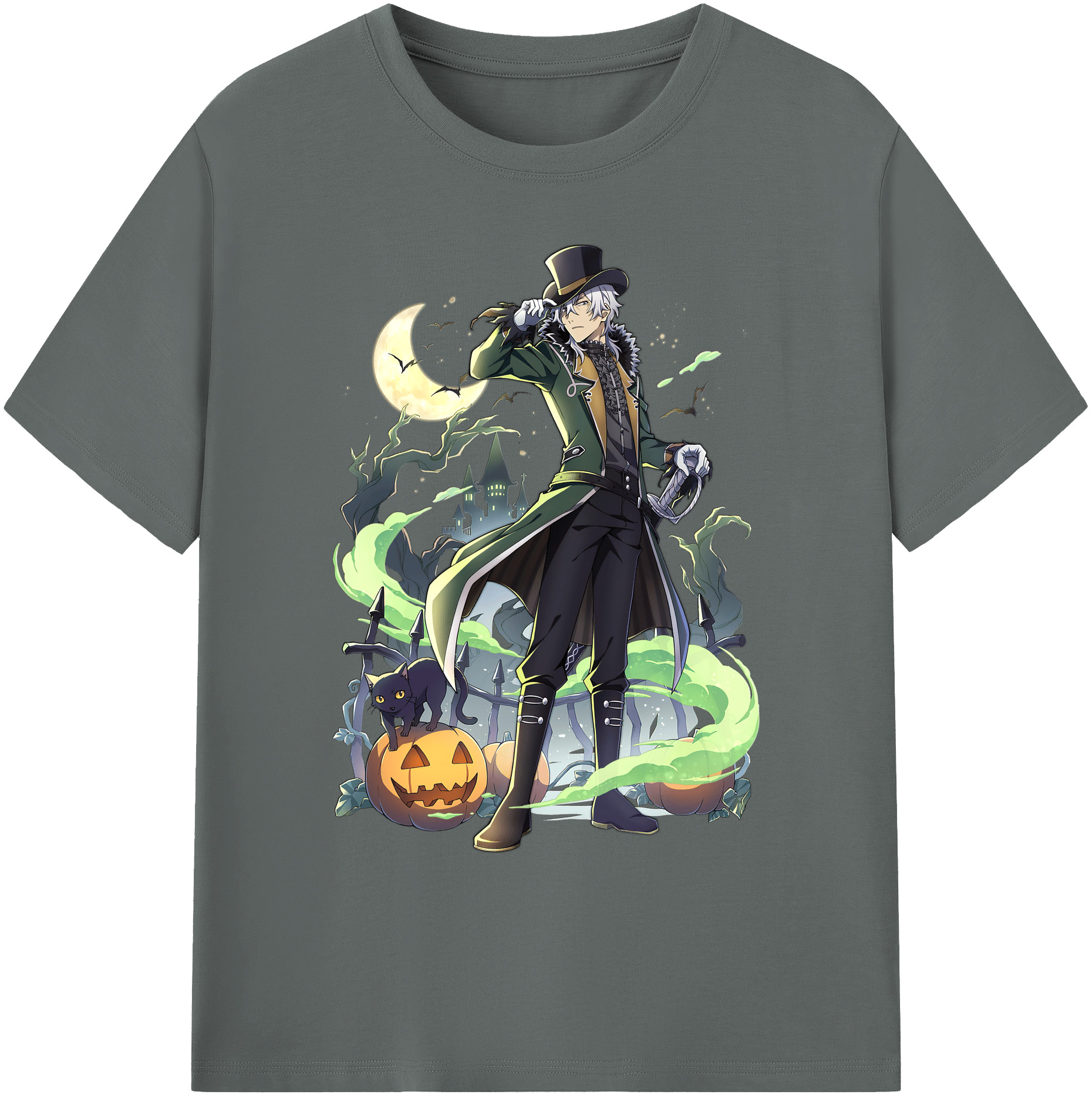 （画像用） 文豪ストレイドッグス Bungo Stray Dogs 綿100％ メンズ半袖Tシャツ｜肌触りやわらか＆通気性